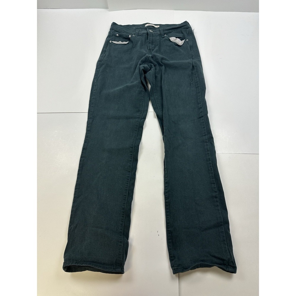 Levis 505 Straight Jeans Womens 27W Gray Straight Leg Ladies